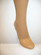 tights stirrup full shimmer finish light toast