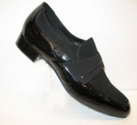 men's style patent and suede dance shoes